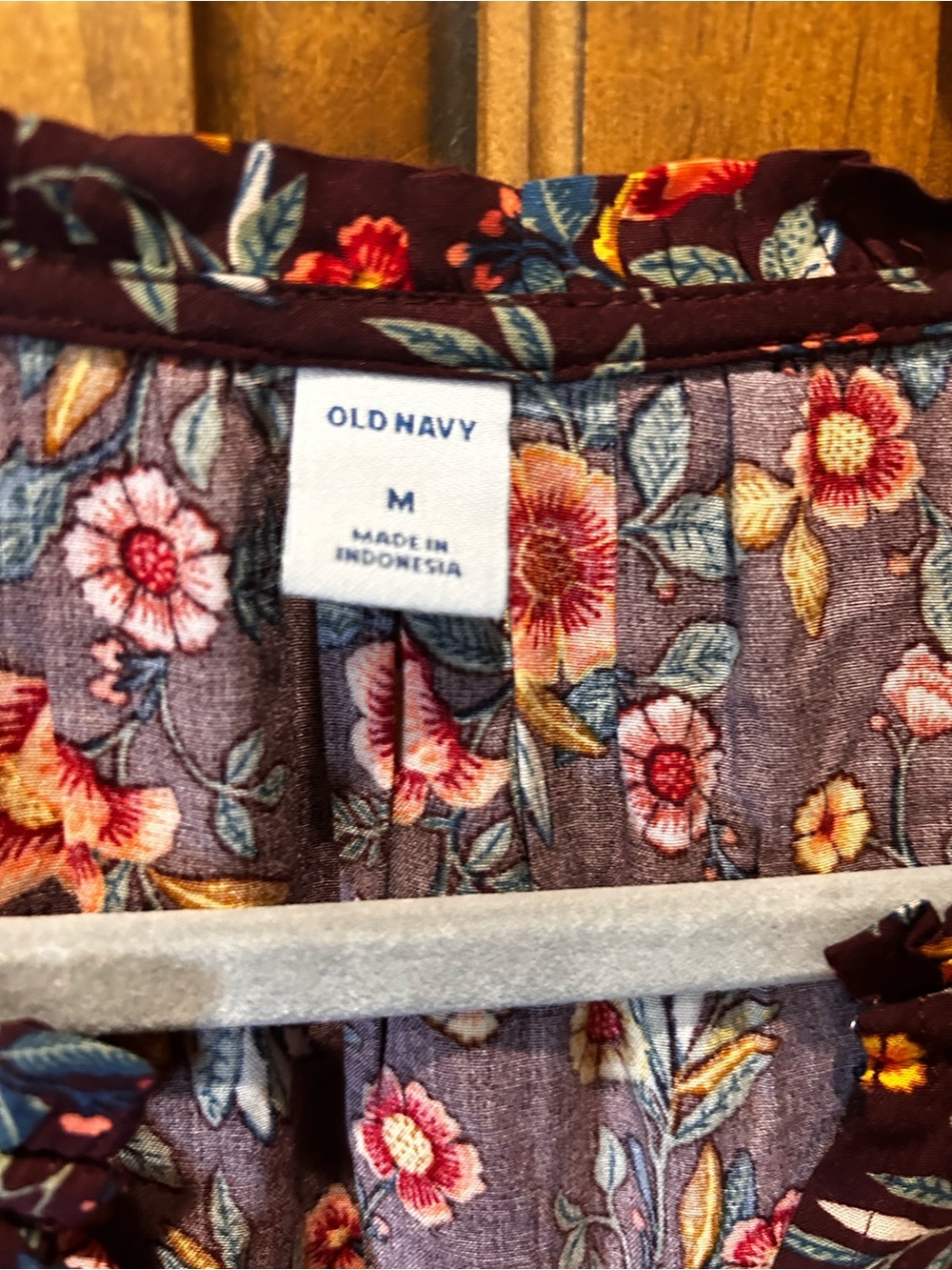 🎃OLD NAVY Floral Tiered Ditsy Midi Swing Dress Boho Size M - Picture 6 of 10